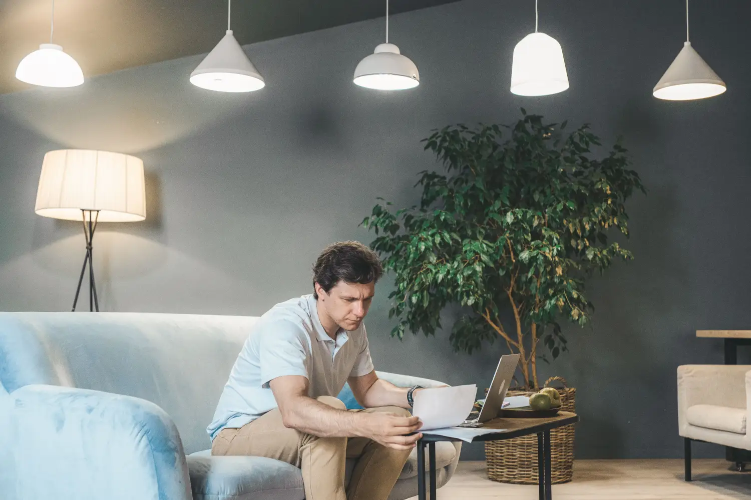 How Lighting Designers Layer Home Office Lights for Focus